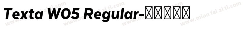 Texta W05 Regular字体转换